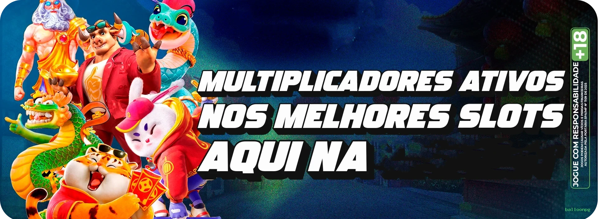 Imagem promocional da balloonpg mostrando a plataforma e suas vantagens
